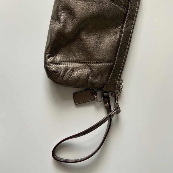 Silver Coach Wristlet - Picture 3 of 4